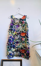 Load image into Gallery viewer, DVF Dark Floral Silk Dress Size 8
